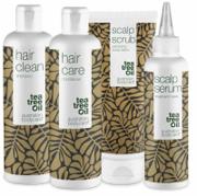 4-pack mot flass og tørr hodebunn – fra Australian Bodycare