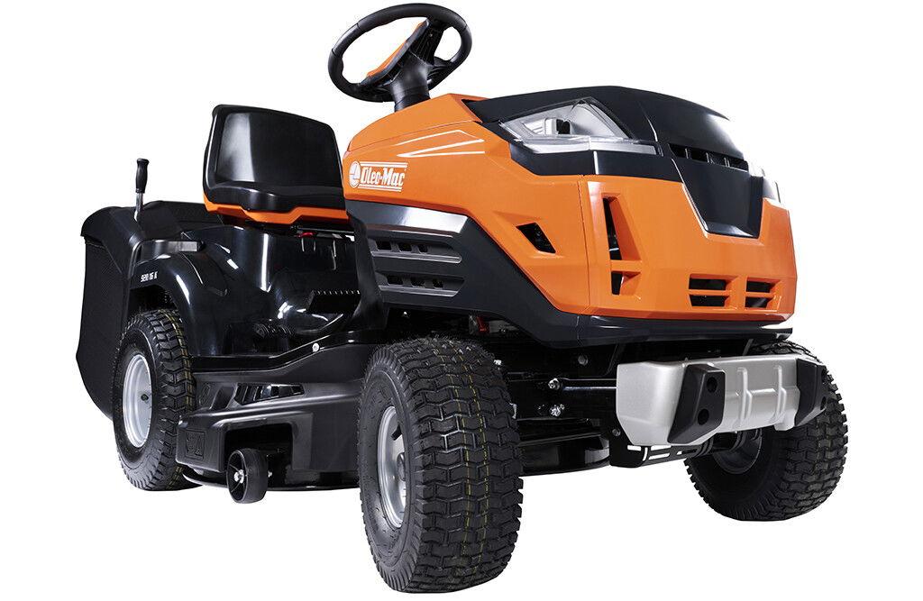 Hagetraktor fra Oleo-Mac med 92cm klippebredde, 300l oppsamler, 45cm svingradius