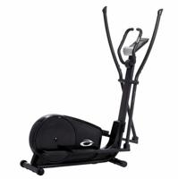 Ellipsemaskin test - crosstrainer i bruk i stue med digital skjerm