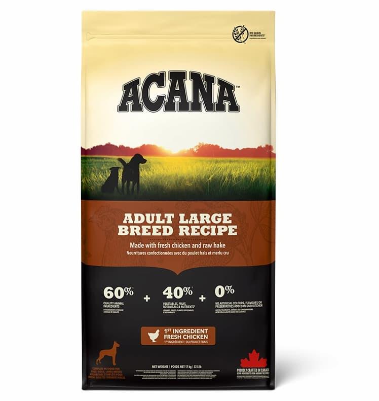 Acana Dog Adult Large Breed Heritage Tørrfôr til hund 17 kg