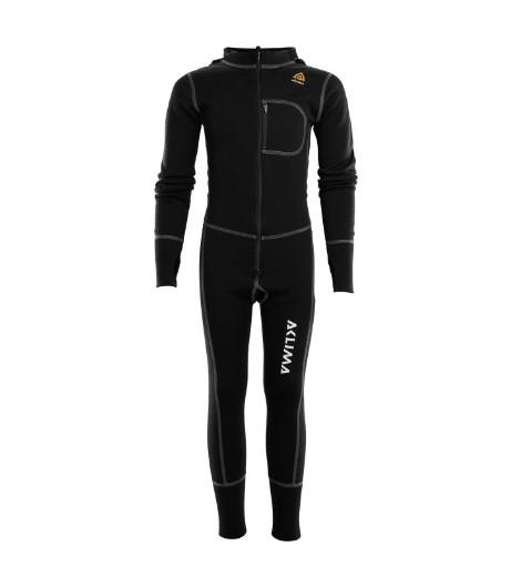 Aclima WarmWool Overall Junior Jet Black
