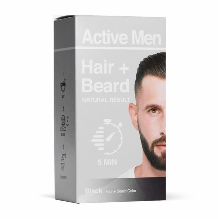 Active Men Skjeggfarge og Hårfarge – Black