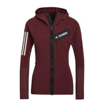 Adidas Women's Techrock Flooce Wind Hooded Jacked Shared