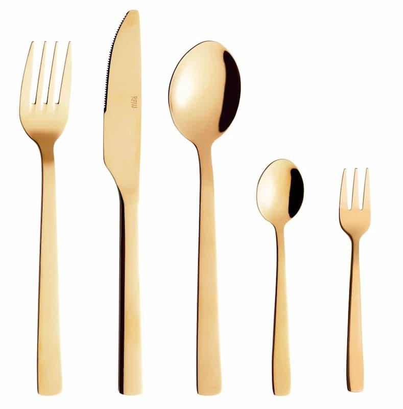 Aida Raw bestikksett 60 deler, Gull