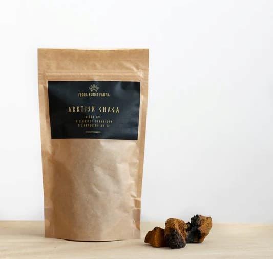 Artic Chaga Chunks – Wild Chaga Mushroom Tea (75g.)