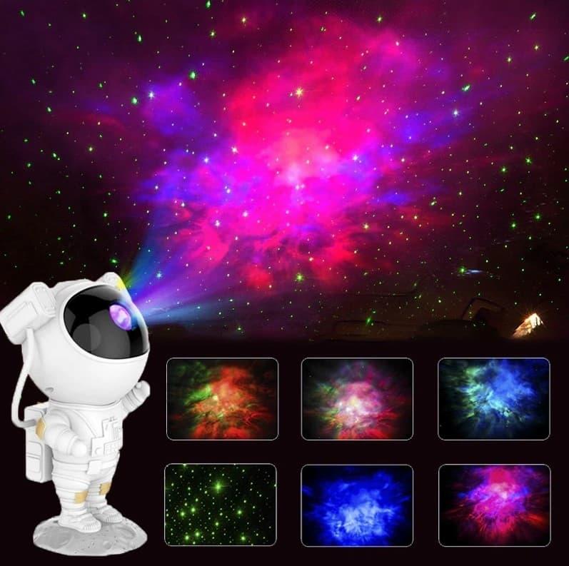 Astronaut stjernehimmel projektorlampe