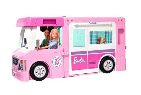 Barbie 3-In-1 DreamCamper Campingbil og Tilbehør