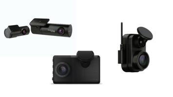 Dashcam test - bilkamera montert på frontruten med nattopptak