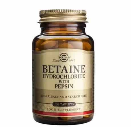 Betain Hydrochloride, 100 tabletter