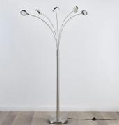 Catriona LED-gulvlampe med dimmer og fem lyskilder