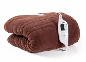 Varmepledd test - elektrisk varmeteppe på sofa