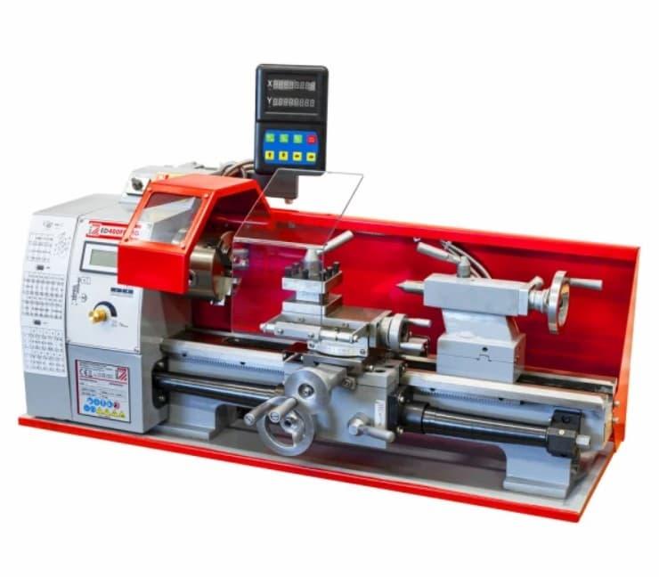 ED400FDDIG Metall Dreiebenk med digital avlesing av akser (DRQ) fra Holzmann