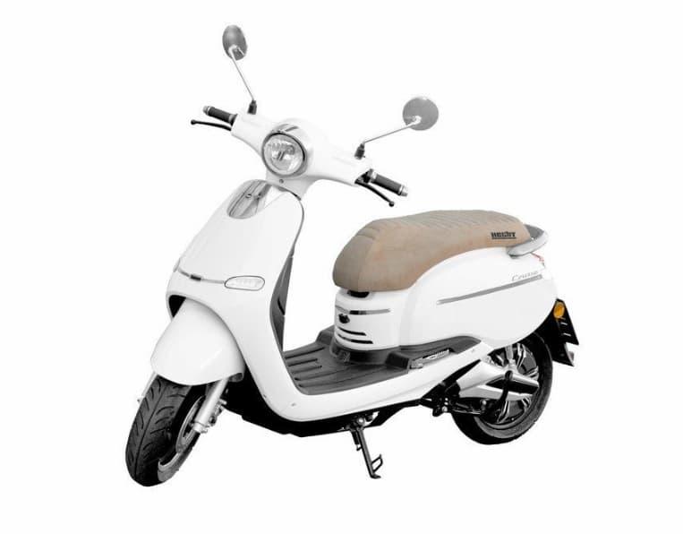 Elmoped 3000 W - Hvit - Reflekterende sele