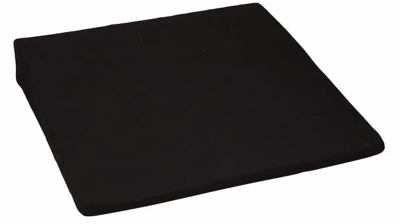 Ergonomisk skråpute/sittekile i svart - 35x35 cm. Høyde 2-6 cm