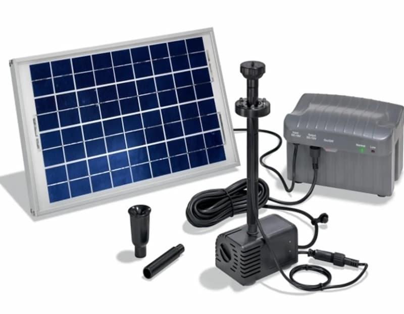 Esotec Napoli solcelledrevet pumpesystem med LED
