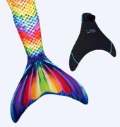 Fin Fun havfruehale til barn – Sett – Rainbow