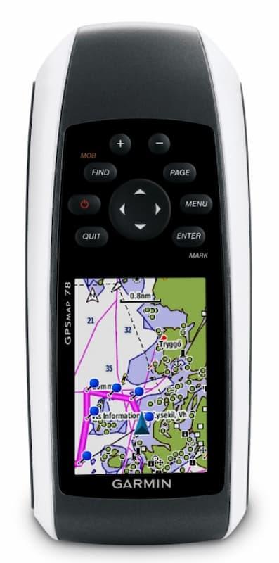 GPS båt test - håndholdt Garmin GPS brukt på båt