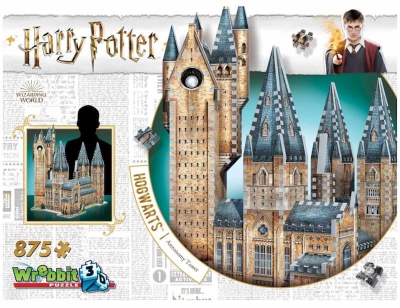 Harry Potter 3D-Puslespill Hogwarts Astronomitårn 850 biter. Fra Wrebbit