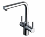 Insinkerator 3N1 L-formet kokende vannkran, Krom