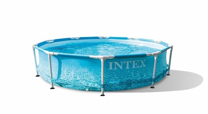 Intex Basseng Beachside Metalramme med filterpumpe