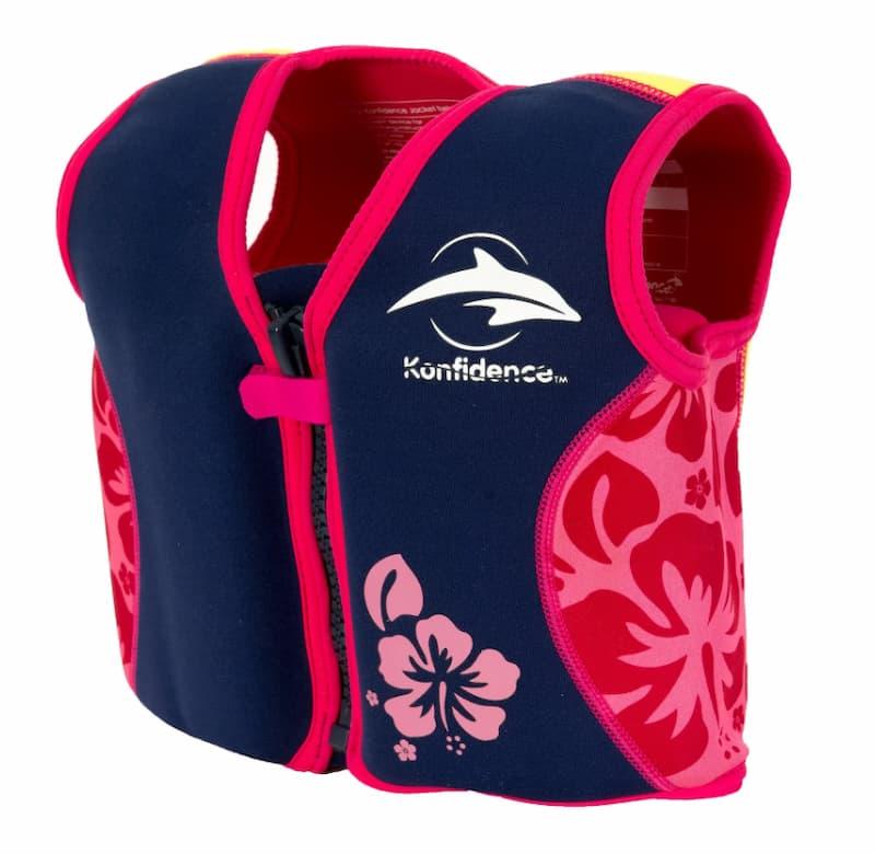 Svømmevest barn test - barn med fargerik svømmevest i basseng