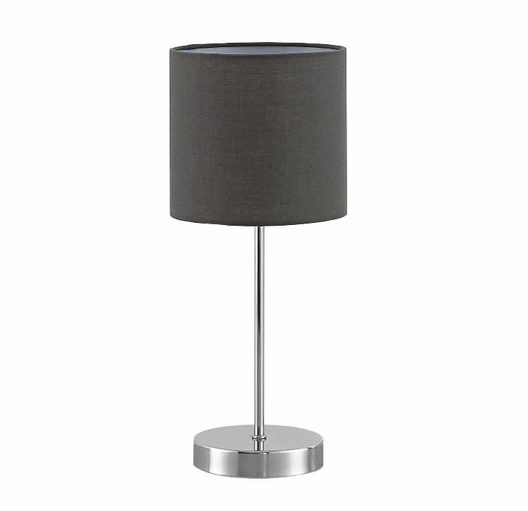Lindby Leokaida bordlampe, krom grå