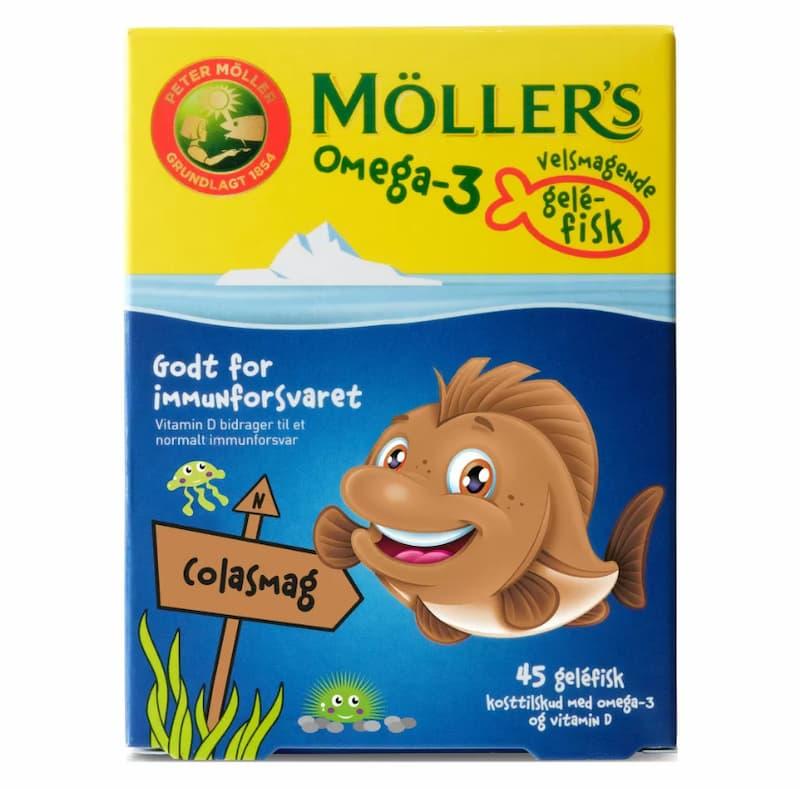Möllers Omega-3 Geléfisk Cola – 45 stk