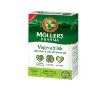 Möllers Pharma vegetabilsk Omega-3 og Vitamin D3 – 36 stk