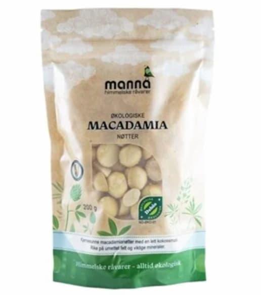 Manna Macadamianøtter, 200 g, Økologisk
