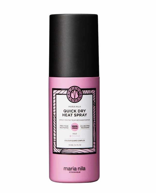 Varmebeskyttende spray test - spray påføres hår før rettetang-styling