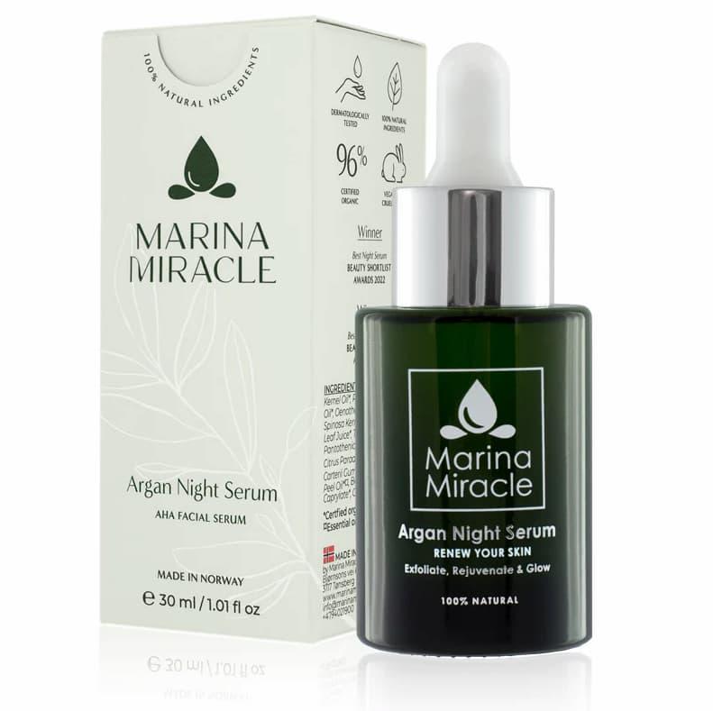 Marina Miracle Nattserum – Argan Night Serum – 30 ml