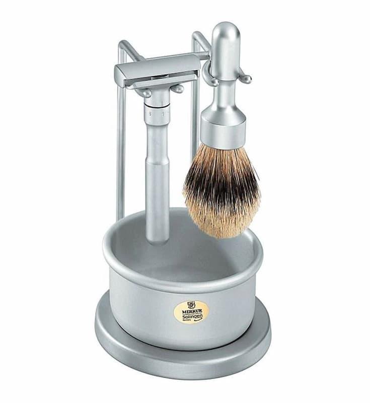 Merkur Futur Silvertip barbersett 4 deler