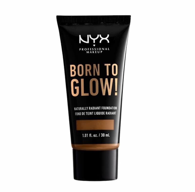 NYX Professional Makeup – Born to Glow Naturally Radiant Foundation 16.7 Warm Mahogany
