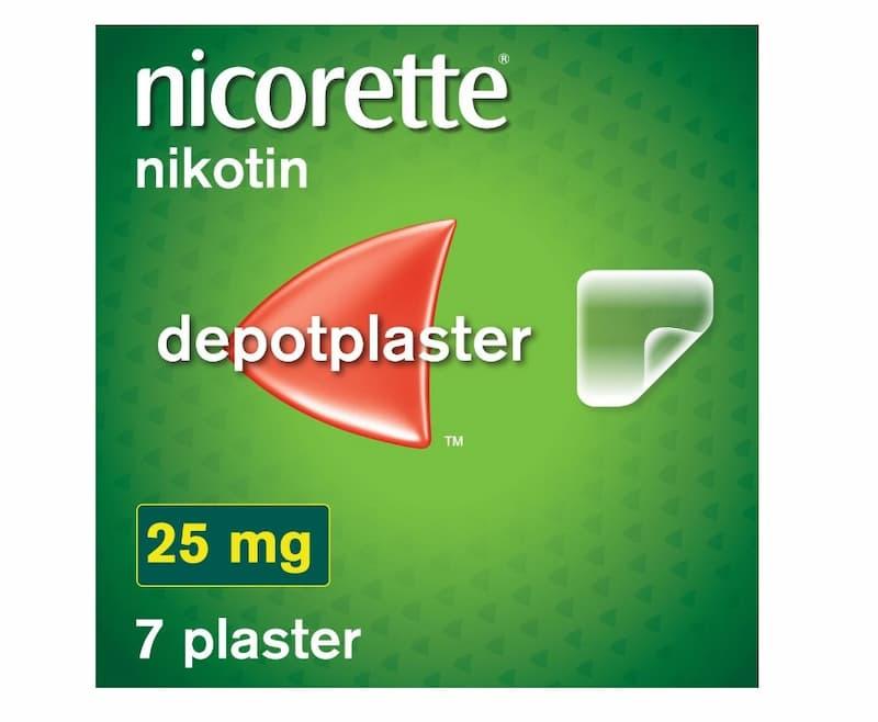 Nicorette 25 mg/16 timer depotplaster 7 stk
