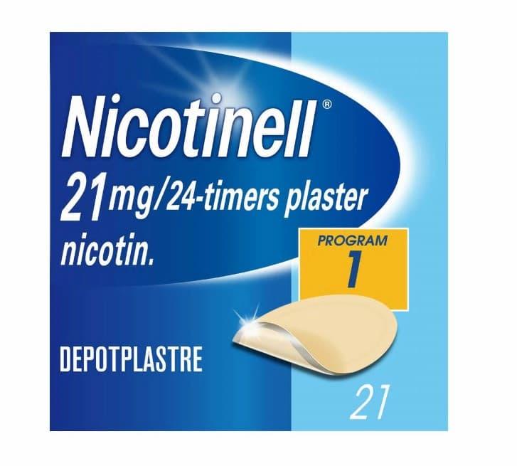 Nicotinell 21 mg/24 timer depotplaster 21 stk