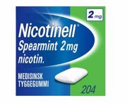 Nicotinell 2 mg tyggegummi spearmint 204 stk