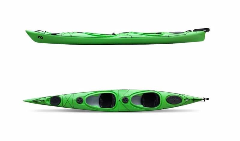 Tandem kajakk test - tomannskajakk på stille vann