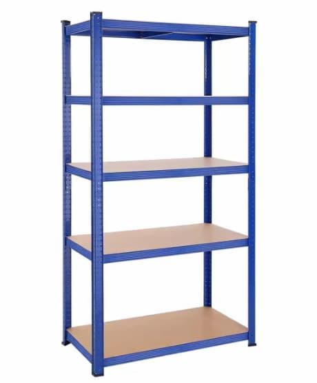 Oppbevaringshylle 100x50x200 cm, Maks last 875 kg Heavy Duty – Blå
