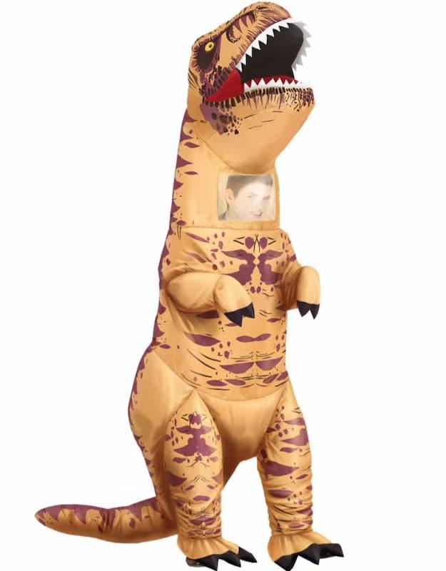 Oppblåsbar T-Rex Kostyme
