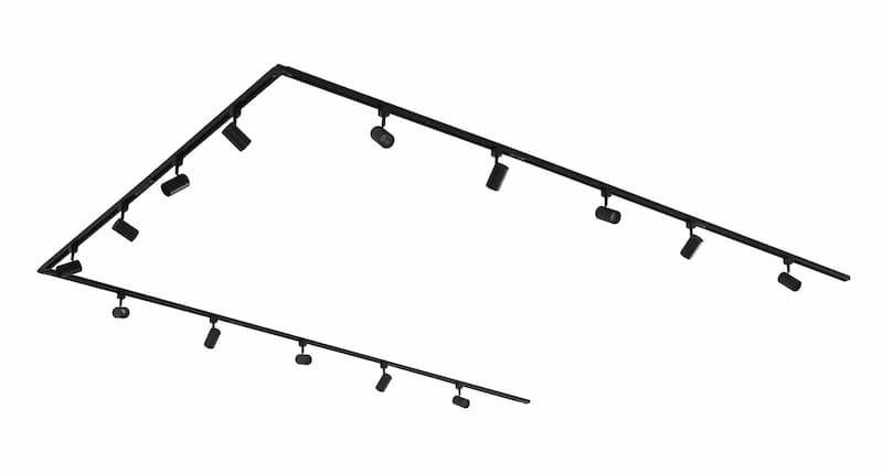 Prios Jorell 1-krets skinnesystem 14 fl svart
