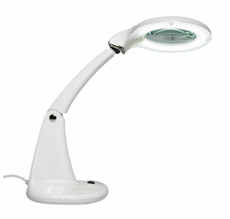 Prym Forstørrelsesglass til bord med LED-lampe i hvitt lys