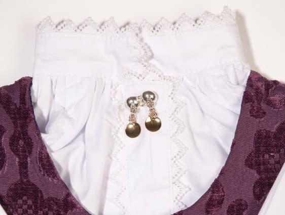 Sølje Halsknapp Baby – Bunadsølv – 12218
