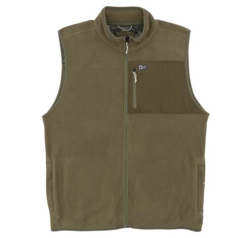 Salty Crew Men's Ebbtide Polar Fleece Vest Olive