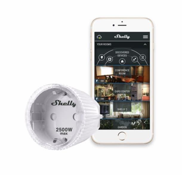 Shelly Plug S – liten fjernkontroll med strømmåler