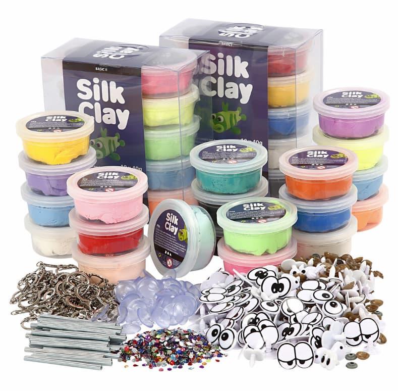 Silk Clay Funny Friends, large, 1 sett
