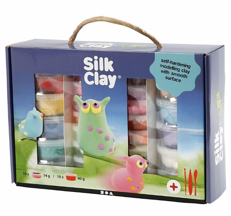 Silk Clay Gaveeske, ass farger, 1 sett