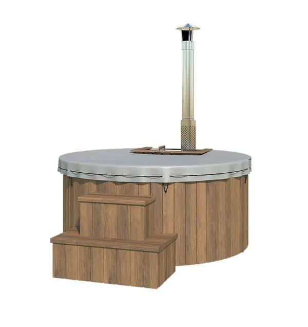 Tub Deluxe Internal - Vedfyrt badestamp for 4 -5 personer