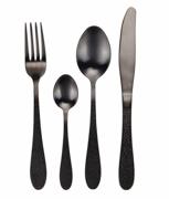 Vargen & Thor Onyx Bestikksett 16 deler, Svart