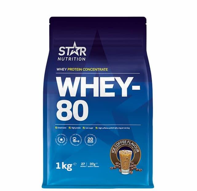 Whey-80 Myseprotein 1 kg Ice Coffee - Star Nutrition