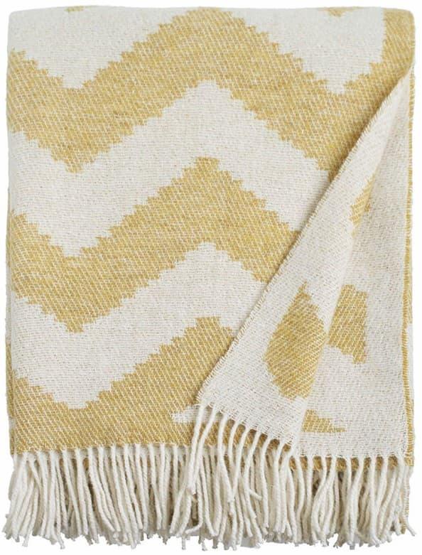 Pledd test - ullpledd drapert over sofa